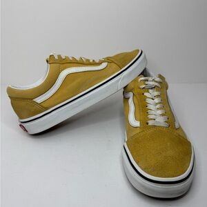 Vans Old Skool Low Top Yellow Sneakers Shoes, Women’s Size 10, Mens Size 8.5